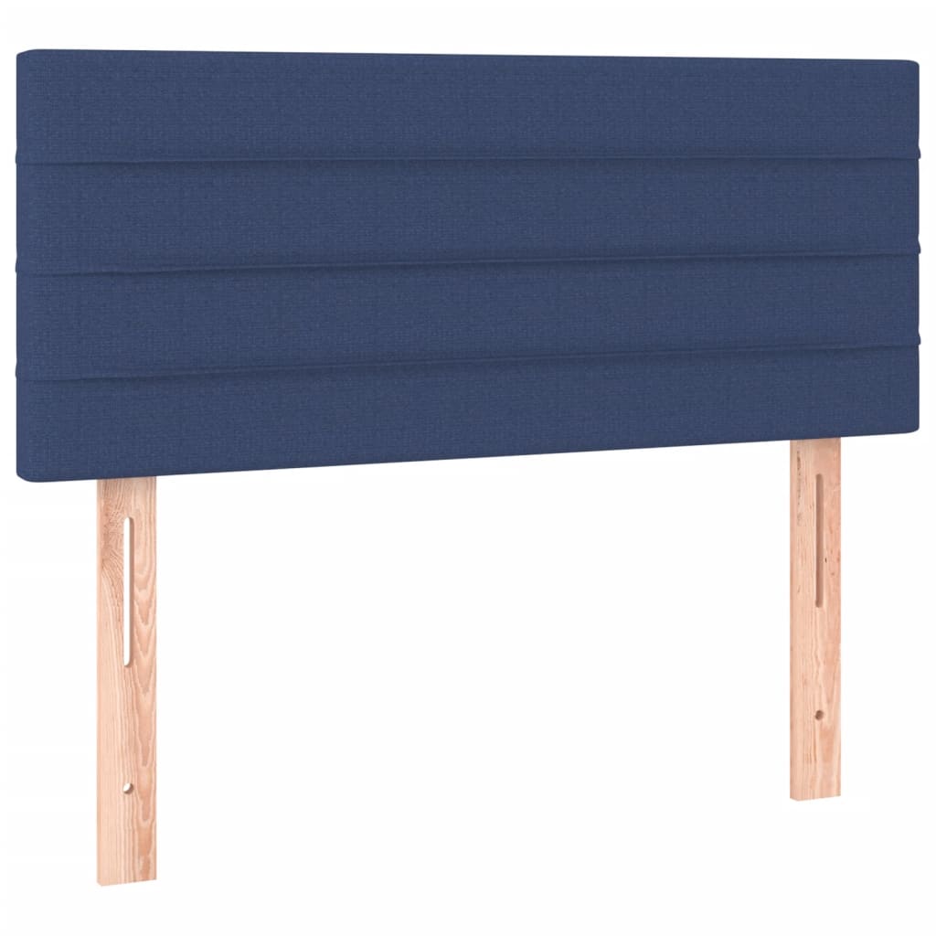 kontinentalseng med madras 80x200 cm stof blå