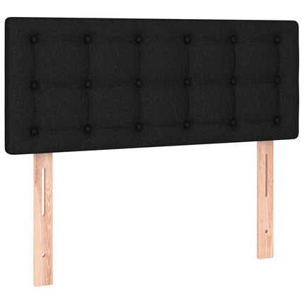 kontinentalseng med madras 90x200 cm stof sort