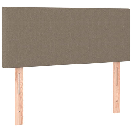 kontinentalseng med madras 80x200 cm stof gråbrun
