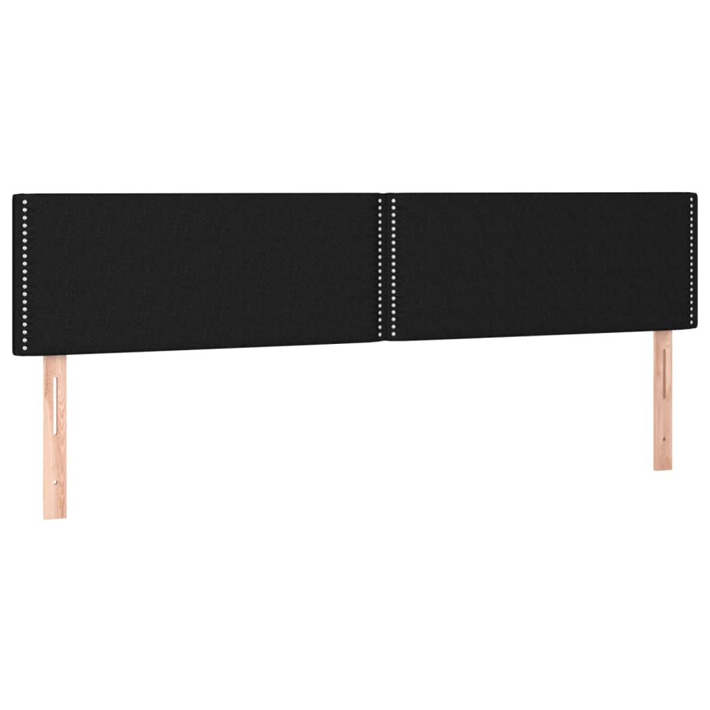 kontinentalseng med madras 200x200 cm stof sort
