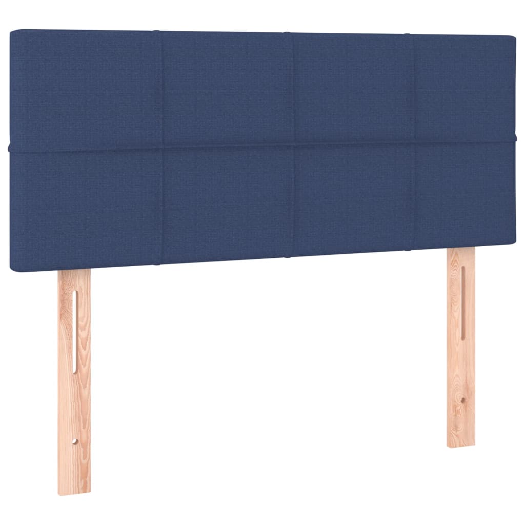 kontinentalseng med madras 80x200 cm stof blå