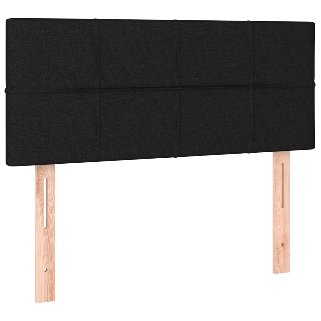 kontinentalseng med madras 100x200 cm stof sort