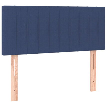 kontinentalseng med madras 90x190 cm stof blå