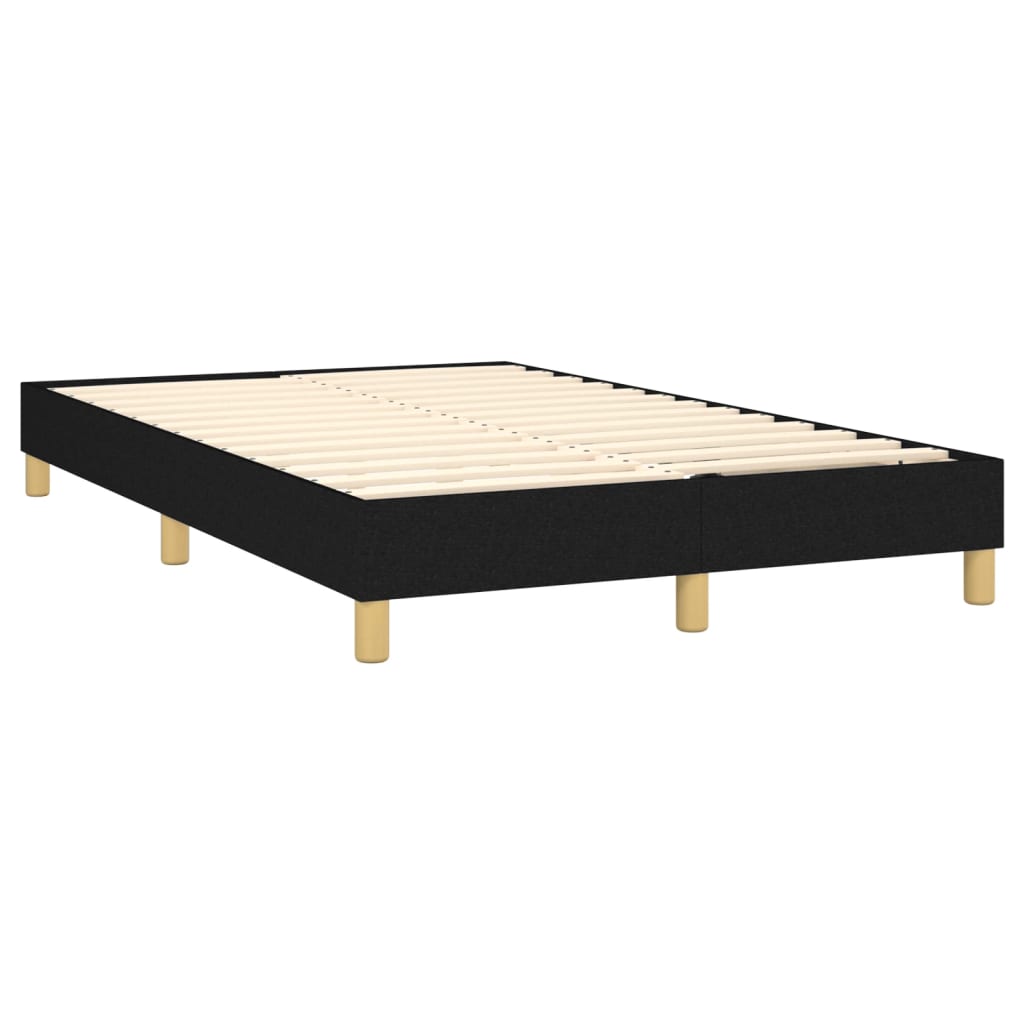 kontinentalseng med madras 120x200 cm stof sort