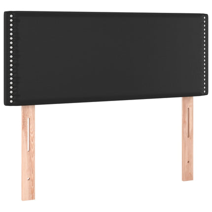 kontinentalseng med madras 80x200 cm kunstlæder sort