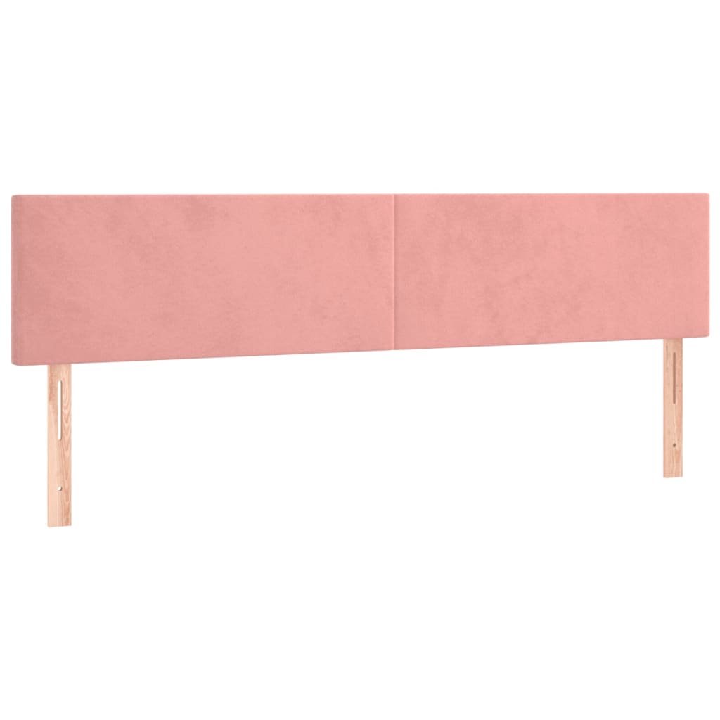 kontinentalseng med madras 200x200 cm fløjl lyserød