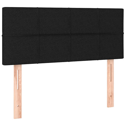 kontinentalseng med madras 90x190 cm fløjl sort