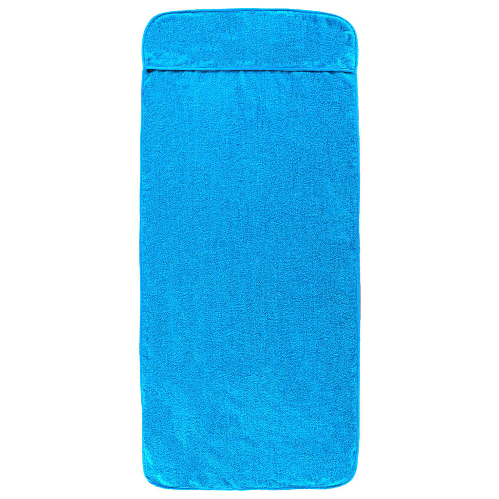 strandhåndklæder 6 stk. 60x135 cm 400 GSM stof turkis