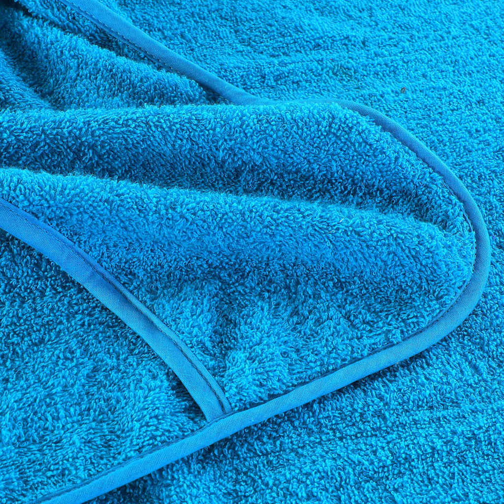 strandhåndklæder 6 stk. 60x135 cm 400 GSM stof turkis