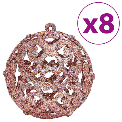 julekugler 100 stk. 3 / 4 / 6 cm lyserød og rosa