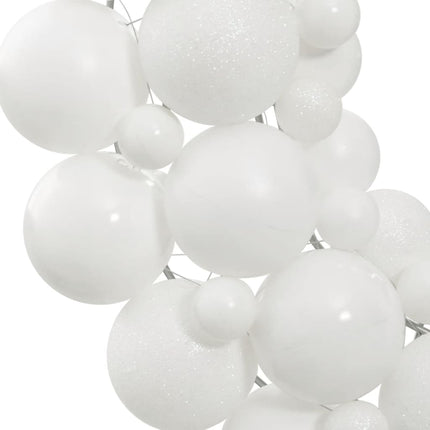 julekrans 45 cm polystyren hvid