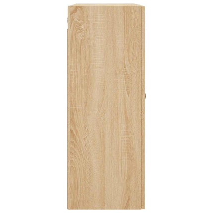 vægskabe 2 stk. 69,5x34x90 cm sonoma-eg