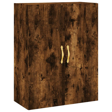 vægskabe 2 stk. 69,5x34x90 cm røget sonoma-eg