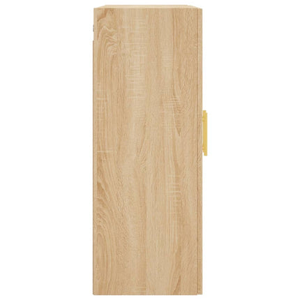 vægskabe 2 stk. 69,5x34x90 cm sonoma-eg