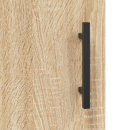 vægskabe 2 stk. 69,5x34x90 cm sonoma-eg