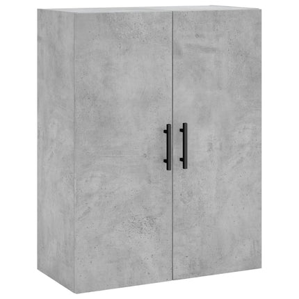 vægskabe 2 stk. 69,5x34x90 cm betongrå
