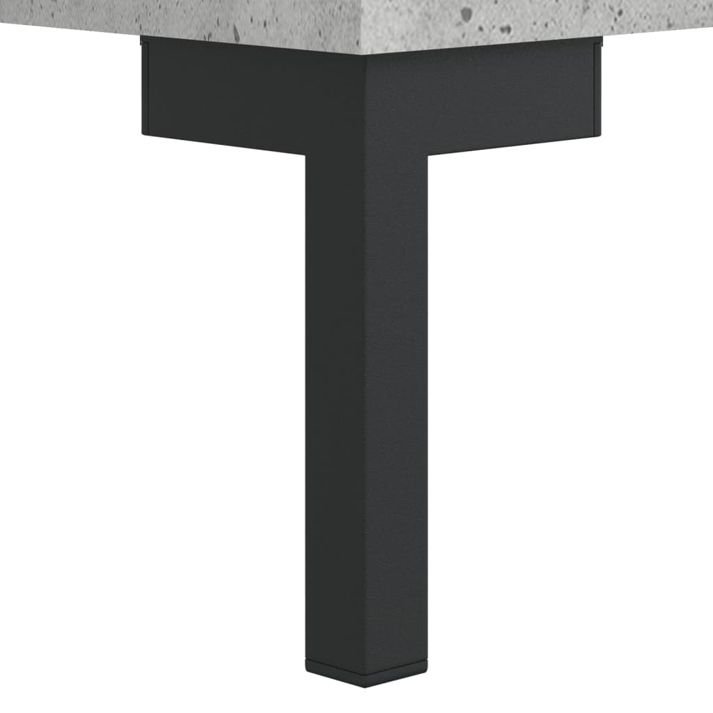 højskab 69,5x34x180 cm konstrueret træ betongrå