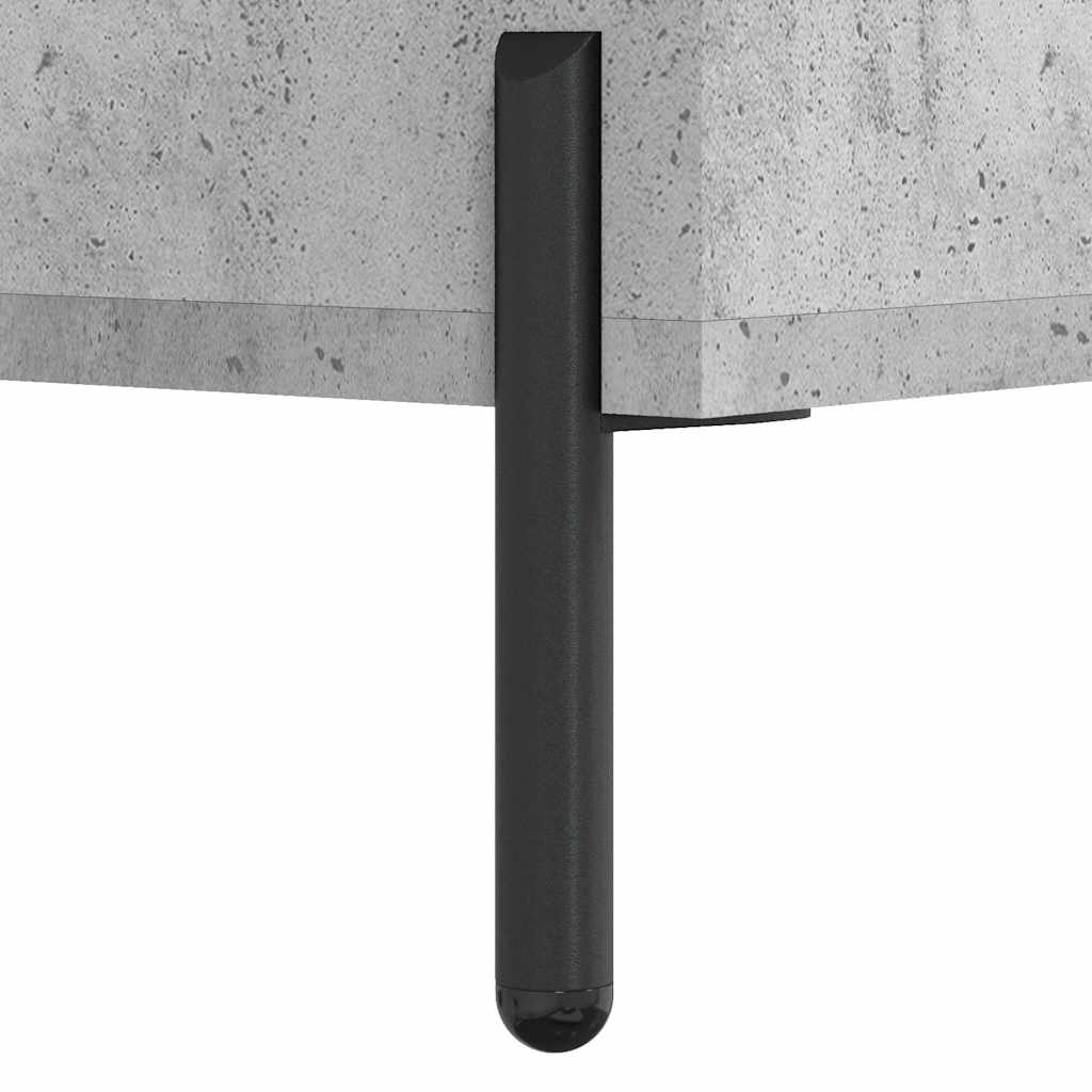højskab 69,5x34x180 cm konstrueret træ betongrå