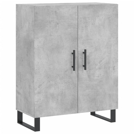 højskab 69,5x34x180 cm konstrueret træ betongrå