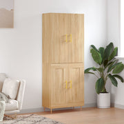 højskab 69,5x34x180 cm konstrueret træ sonoma-eg