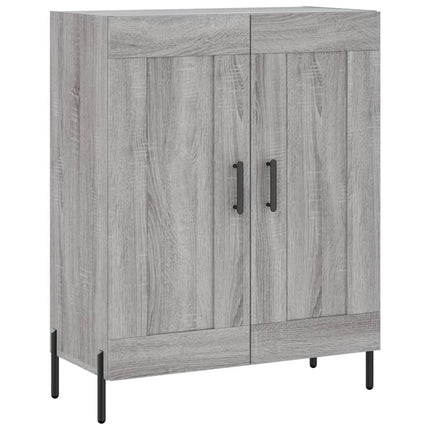 højskab 69,5x34x180 cm konstrueret træ grå sonoma-eg