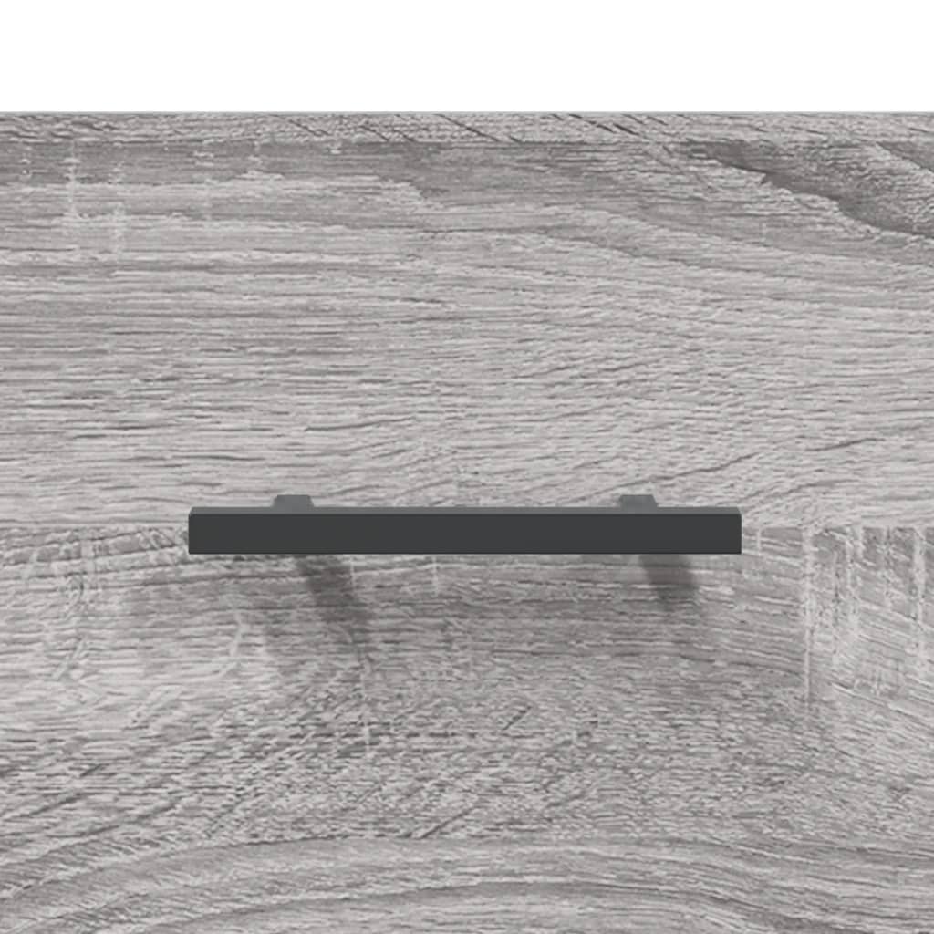 højskab 69,5x34x180 cm konstrueret træ grå sonoma-eg