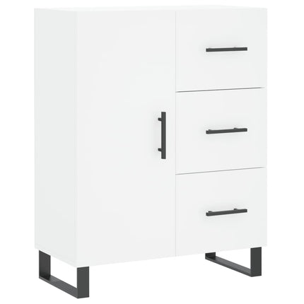 højskab 69,5x34x180 cm konstrueret træ hvid
