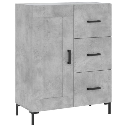 højskab 69,5x34x180 cm konstrueret træ betongrå