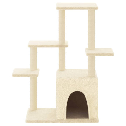 kradsetræ med sisalkradsestolper 97,5 cm cremefarvet