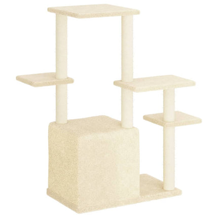 kradsetræ med sisalkradsestolper 97,5 cm cremefarvet