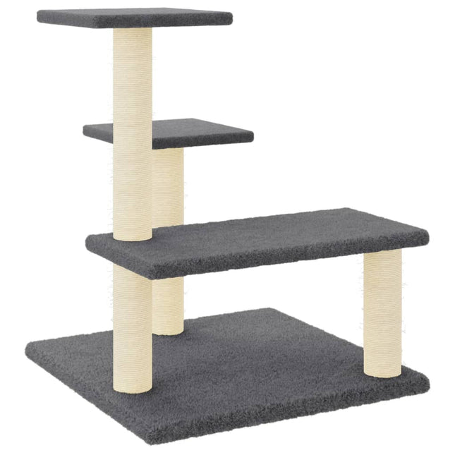 kradsetræ med sisalkradsestolper 61 cm mørkegrå