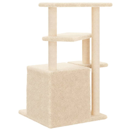 kradsetræ med sisalkradsestolper 83,5 cm cremefarvet