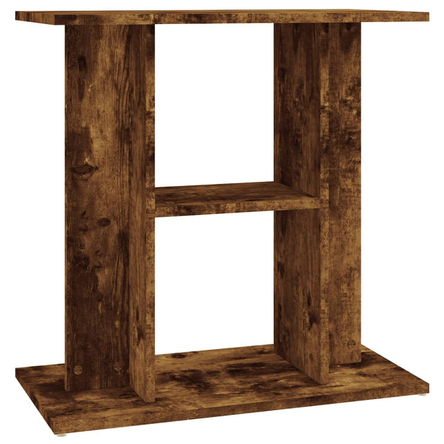akvariestativ røget eg 60x30x60 cm konstrueret træ