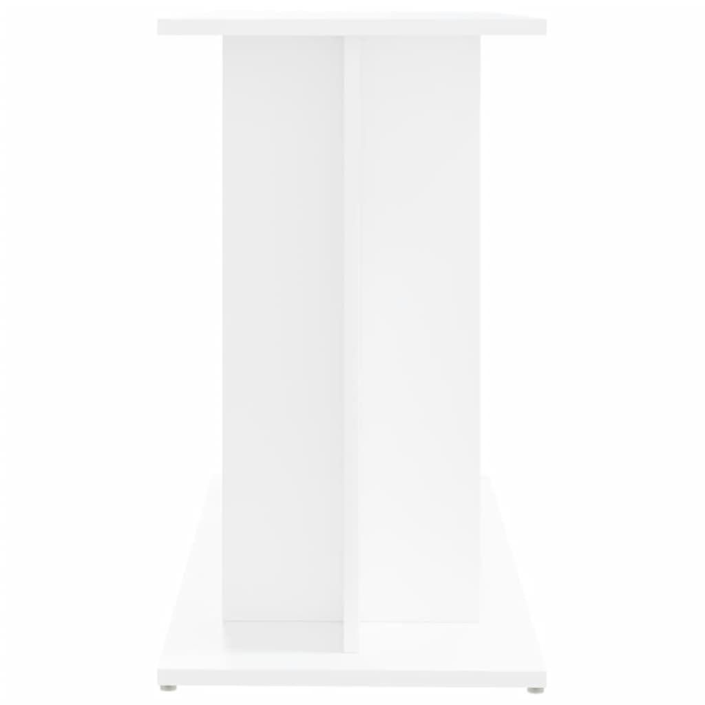 akvariebord 80x35x60 cm konstrueret træ hvid