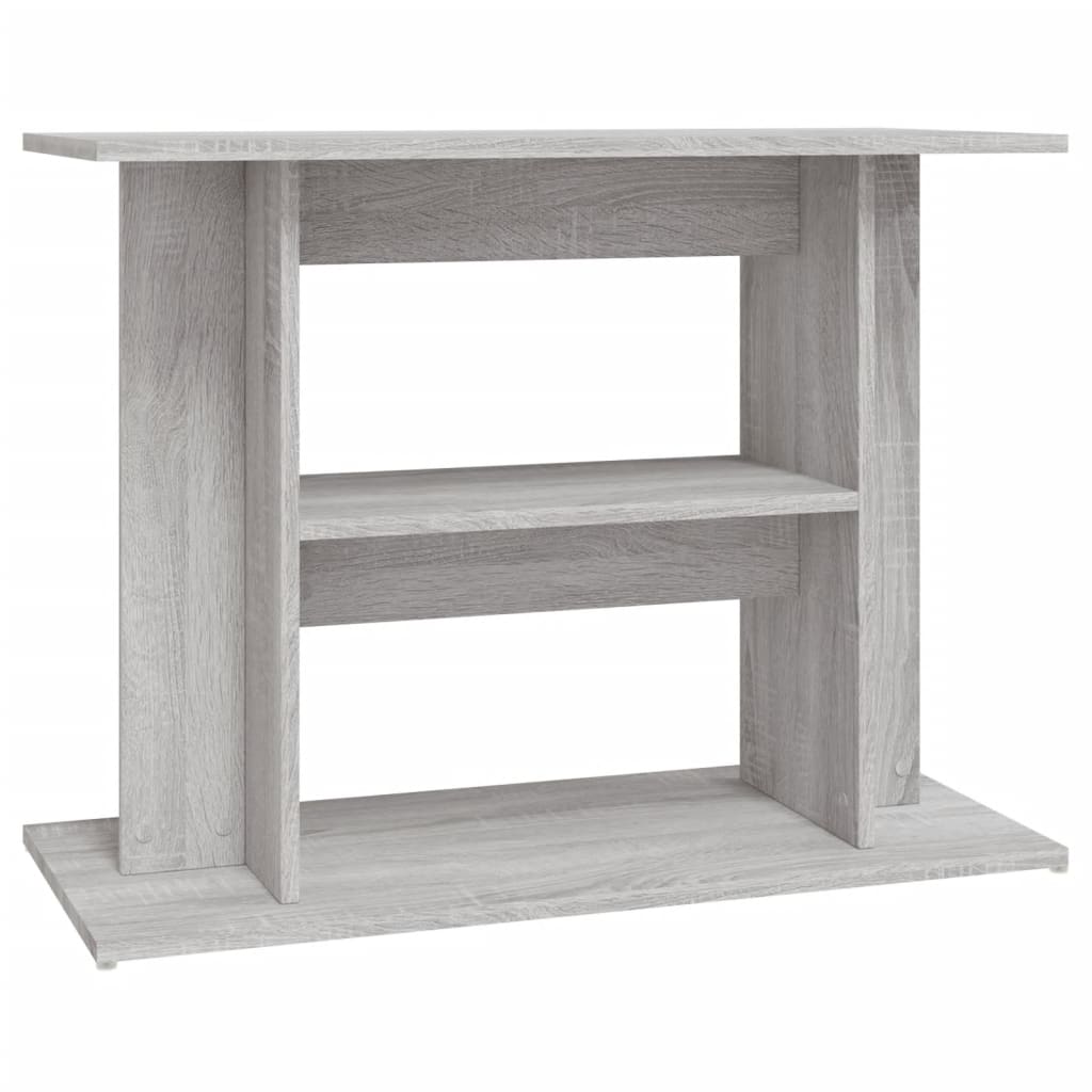 akvariestativ grå Sonoma 80x35x60 cm konstrueret træ