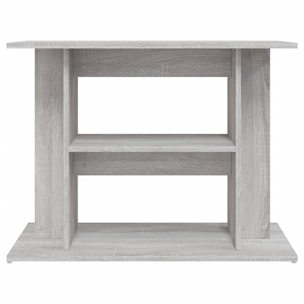 akvariestativ grå Sonoma 80x35x60 cm konstrueret træ