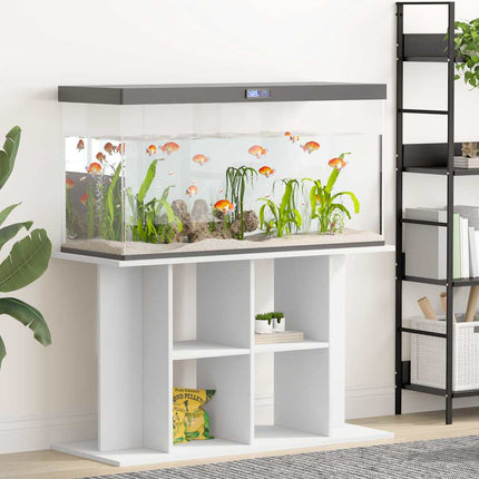 akvariebord 100x40x60 cm konstrueret træ hvid