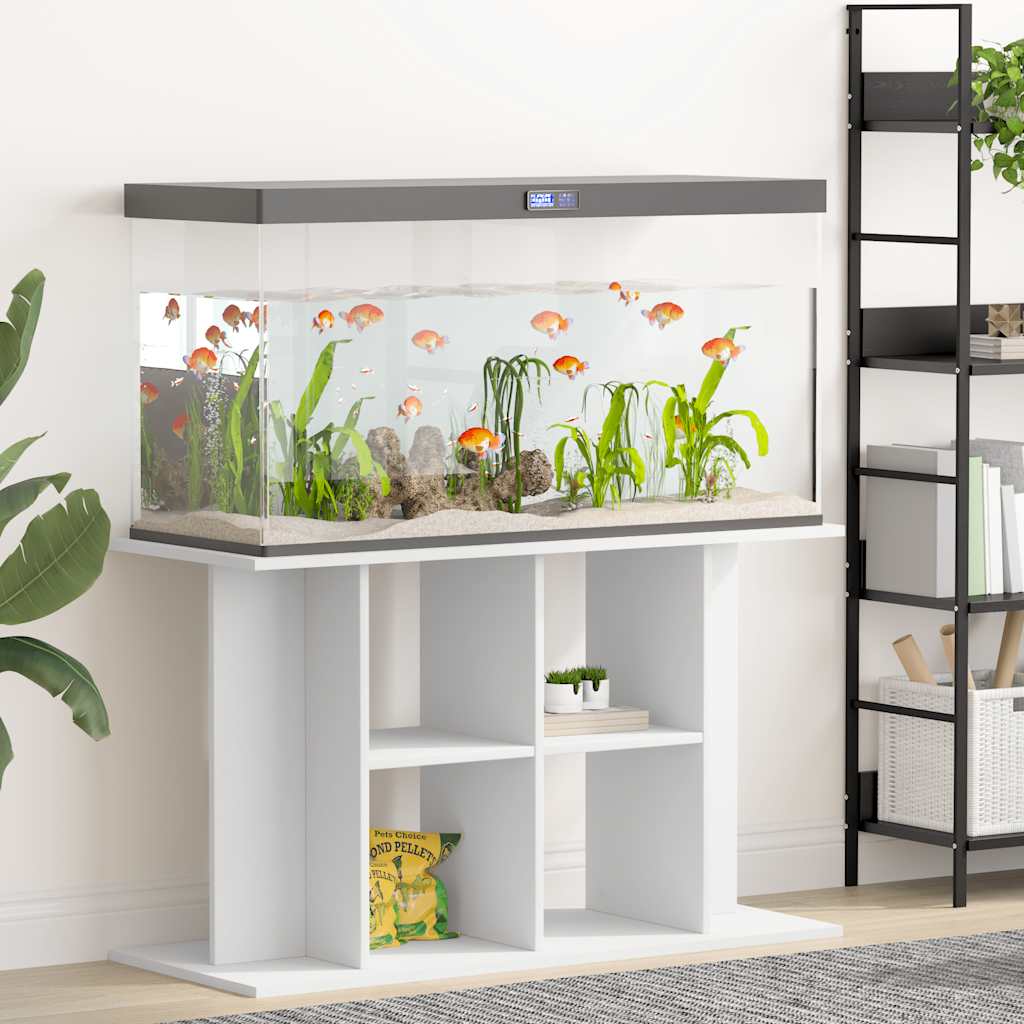 Akvariebord 100 × 40 × 60 cm i konstrueret træ - hvid