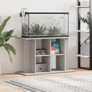 akvariebord 100x40x60 cm konstrueret træ grå sonoma-eg