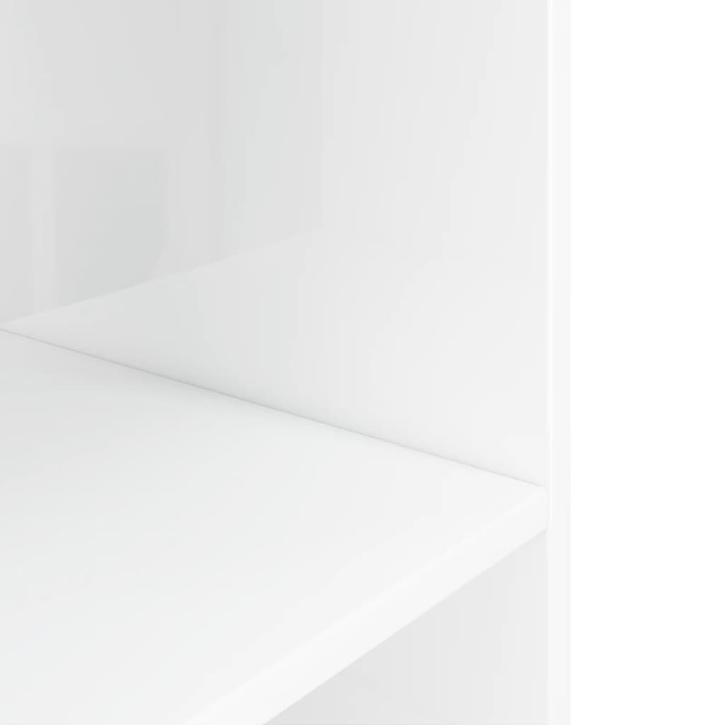 akvariebord 120x40x60 cm konstrueret træ hvid højglans
