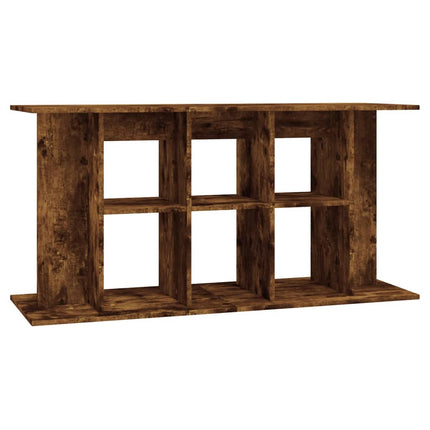 akvariebord 120x40x60 cm konstrueret træ røget egetræsfarve
