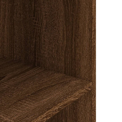 akvariebord 120x40x60 cm konstrueret træ brun egetræsfarve