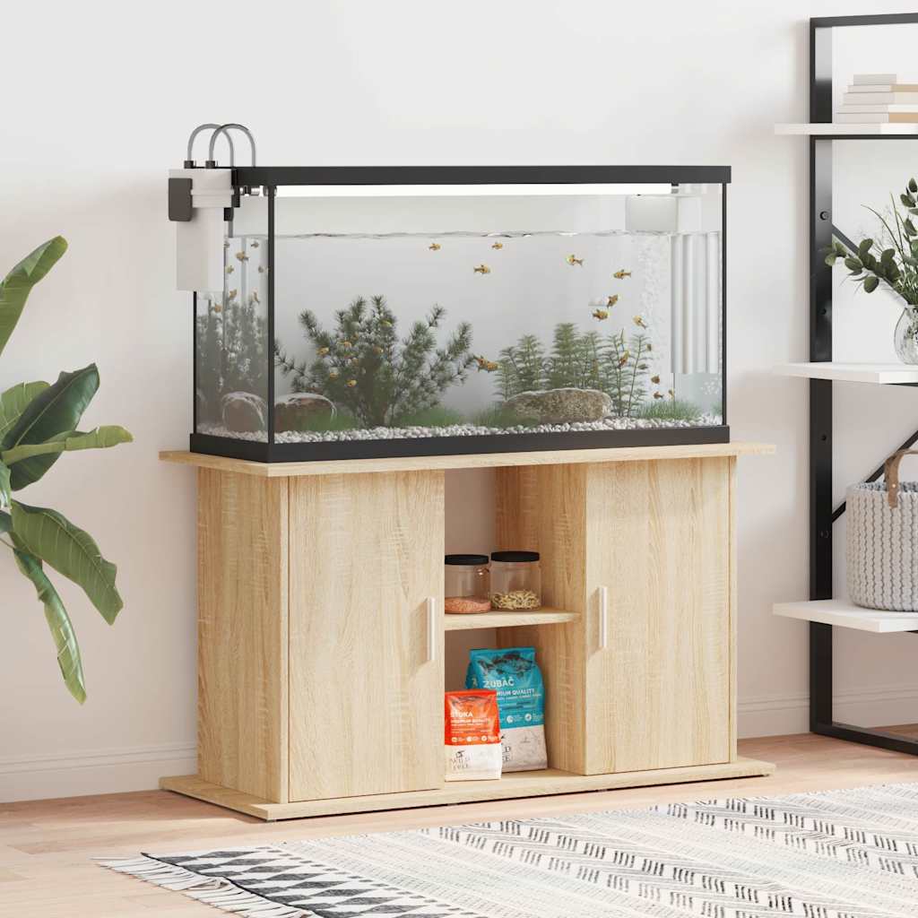 Akvariestativ i Sonoma eg 101×41×58 cm - konstrueret træ