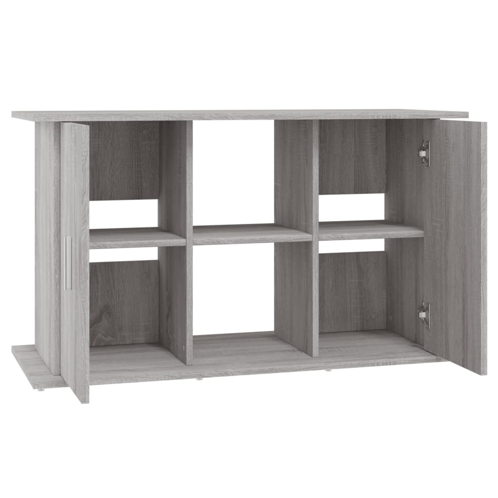 akvariebord 101x41x58 cm konstrueret træ grå sonoma-eg