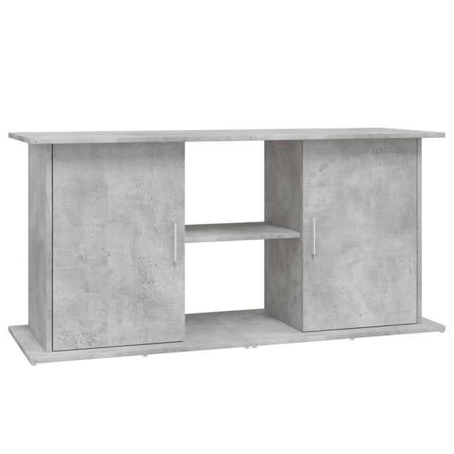 akvariestativ betongrå 121x41x58 cm konstrueret træ