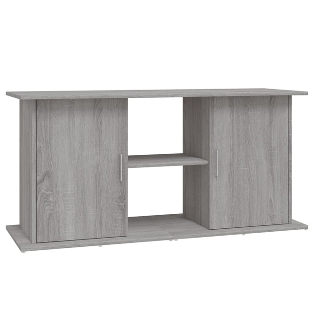 akvariebord 121x41x58 cm konstrueret træ grå sonoma-eg