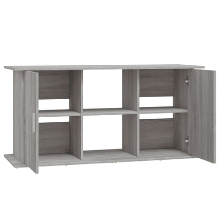 akvariebord 121x41x58 cm konstrueret træ grå sonoma-eg