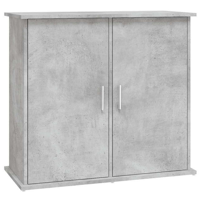 akvariestativ betongrå 81x36x73 cm konstrueret træ