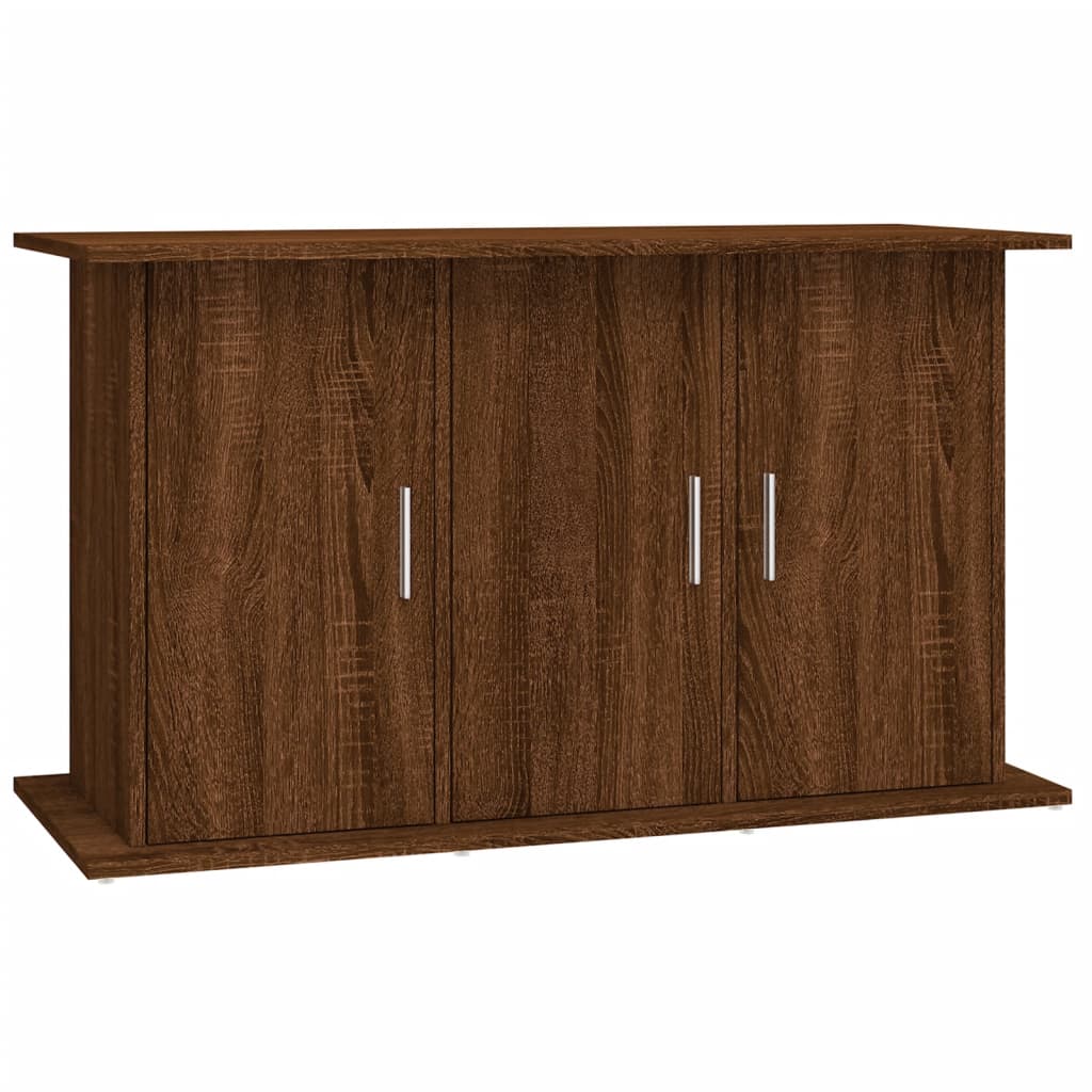 akvariebord 101x41x58 cm konstrueret træ brun egetræsfarve