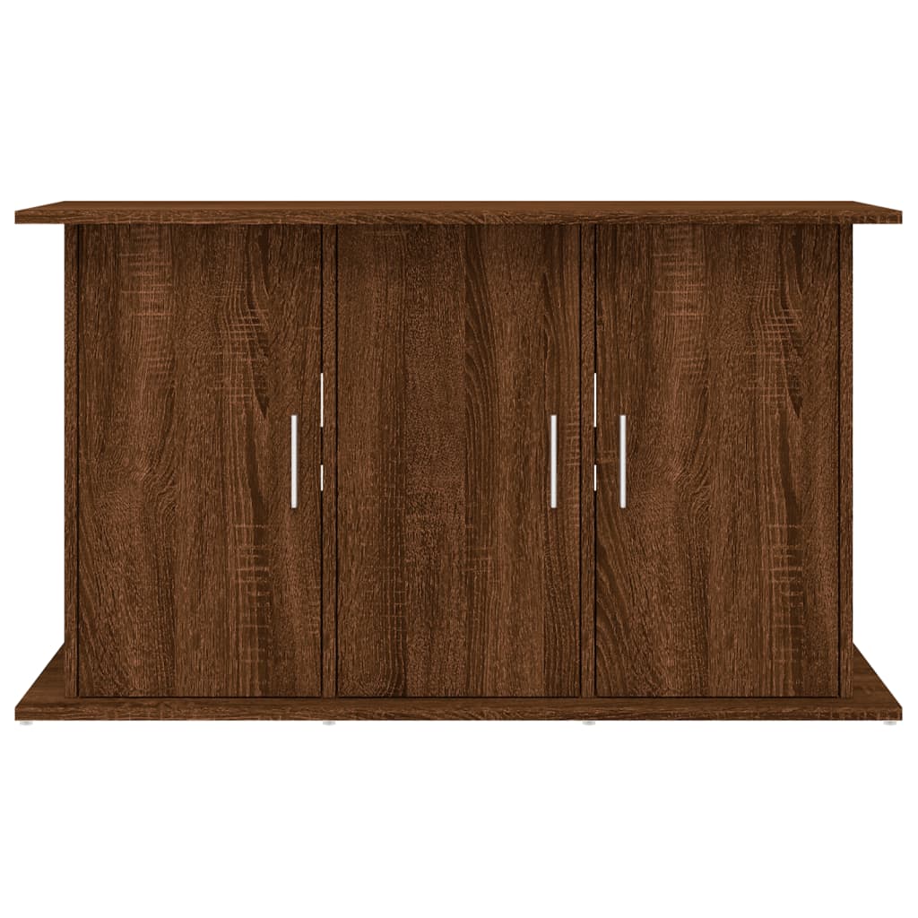 akvariebord 101x41x58 cm konstrueret træ brun egetræsfarve